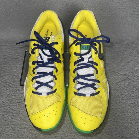 New Balance 696 x Polo Ralph Lauren Sneakers Men's Sz 12 Yellow Tennis Shoes - Picture 4 of 8